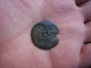 1654 PIRATE COB SPANISH 6 MARAVEDIS COLONIAL COIN EARLY US Cntry XVII 