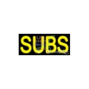  Subs Neon Sign 10 Tall x 24 Wide x 3 Deep Everything 