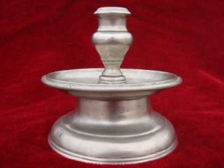 VERY RARE 16TH CENTURY ITALIAN LOW BELL BASED PEWTER CANDLESTICK W4 