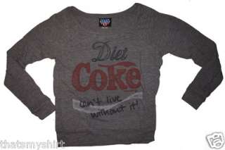 New Authentic Junk Food Diet Coke Off the Shoulder Ladies T Shirt Size 