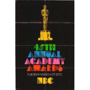  Academy Awards   45th Movie Poster (27 x 40 Inches   69cm 