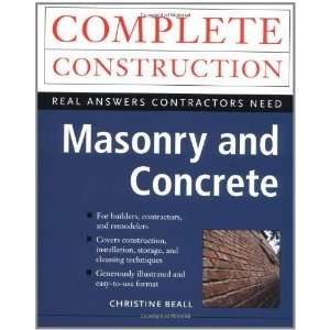  Masonry and Concrete 1st Edition( Paperback ) by Beall 