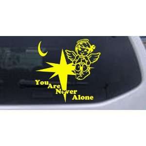  Yellow 24in X 23.2in    You Are Never Alone Guardian Angel 