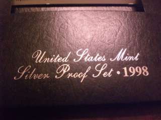 United states Mint 1998 Silver Proof Set  