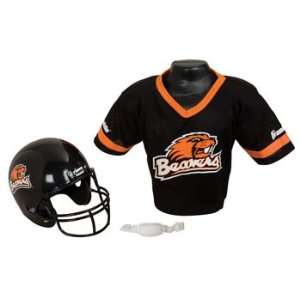 Oregon State Beavers Football Helmet & Jersey Top Set  
