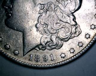 1891 S Silver Morgan Dollar Very Nice Condition  