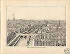 1892 Print The Seine River Paris France