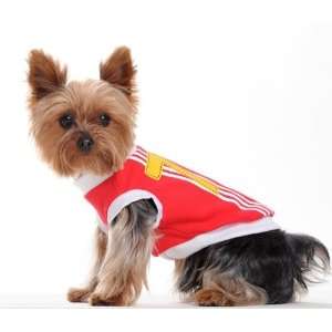  Spring Summer Pet Puppy Doggie Clothes Red Sports Vest 