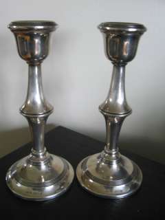 1902 Birmingham BS & Co Sterling Silver Candlesticks  