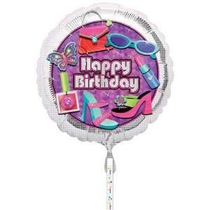    Birthday Balloon   18 Glitzy Girl Clip A Strip Toys & Games