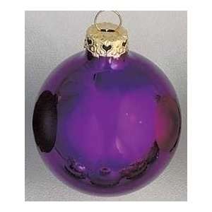  Club Pack Of 80 Shiny Purple Glass Ball Christmas 