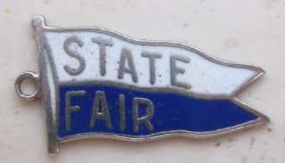 State Fair New York State 1969 Enamel Shield Travel Charm Vintage 
