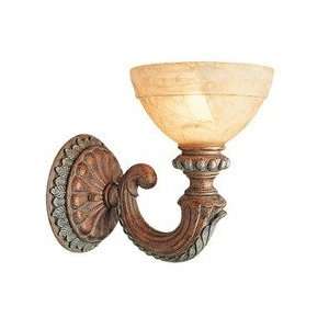 Livex 8241 17 Salerno Wall Sconce Crackled Bronze with Vintage Stone 