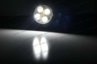 WHITE 4 SMD LED LIGHT BULB 168 T10 194 W5W SIDE MARKER DOME LICENSE 