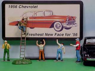 1956 Chevrolet BelAir 4 Door Sedan Billboard O 1/43  