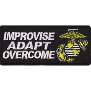  Improvise Adapt Overcome Us Marines USMC Biker Patch 