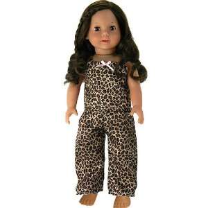 Doll Clothing, Leopard Print Doll Pjs, Fits 18 American Girl Dolls 
