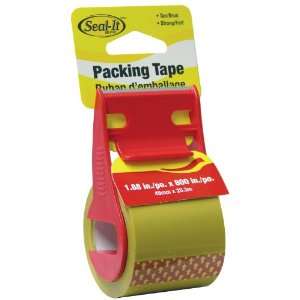  LePages Seal It Mailing Tape on Dispenser, Tan, 1.88 