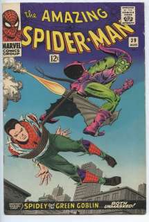 AMAZING SPIDER MAN comic 39 VF+ 1966 ~1st John Romita on Spidey~Green 