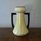 Made in Czechoslovakia Yellow Lustreware Bud Vase