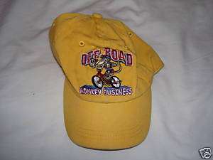 Yellow Off Road Monkey Business Hat Baseball Cap Size M  
