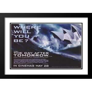 The Day After Tomorrow 20x26 Framed and Double Matted Movie Poster   E