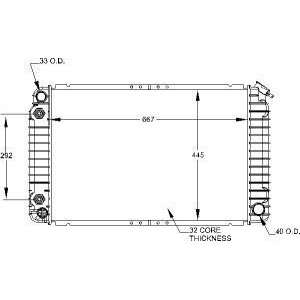  Visteon 9641 Radiator Automotive