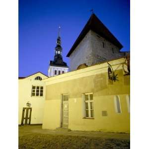 Old Town at Dusk, Unesco World Heritage Site, Tallinn, Estonia, Baltic 