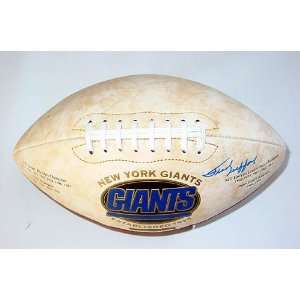  NFL NY Giants Frank Gifford Signed Giants Football & Video 