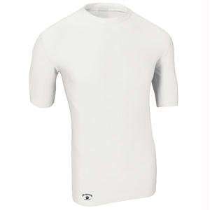  Tight Fit Compression Short Sleeve Tee, Medium, White 