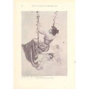  1896 Print Dance of the Clouds by Edouard Bisson 