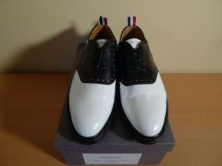 THOM BROWNE S/S 2011 Leather Saddle Oxfords Shoes New Size 10 RARE 