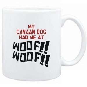    Mug White MY Canaan Dog HAD ME AT WOOF Dogs