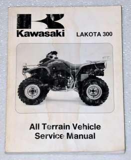 1995 KAWASAKI LAKOTA 300 KEF300 A1 ATV Factory Shop Service Repair 