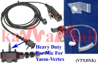 Ear mic for Vertex Yaesu VX 150 160 Radio V2 + Screws  