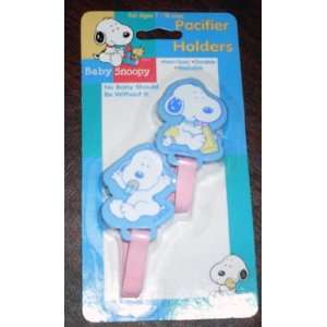   Snoopy Set of 2 Pacifier Holders   Baby Snoopy, Baby Woodstock Baby