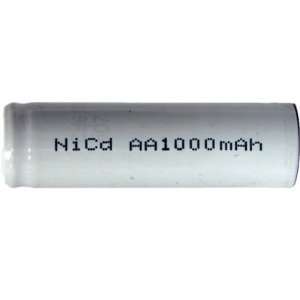  AA 1000 mAh Flat Top NiCd Rechargeable Battery 