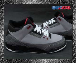 Product Name Nike Air Jordan 3 Retro GS Stealth/ Red Grpht Blk US 3 