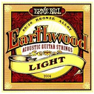  Ernie Ball Acoustic Guitar   Earthwood, Light, .011   .052 