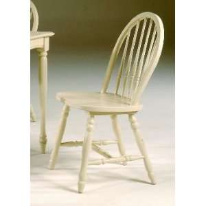  Antique Cream Wooden Spindle Chair
