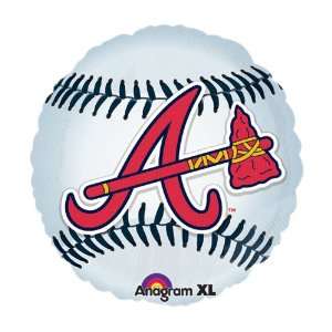  6 Licensed MLB Atlanta Braves Balloons Great For Parties 