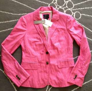 Crew Herringbone Blazer Jacket 2012 Size 0,2,4,6  