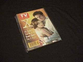 TV GUIDE 4 6 96 Gillian Anderson and David Duchovny THE X FILES NO 