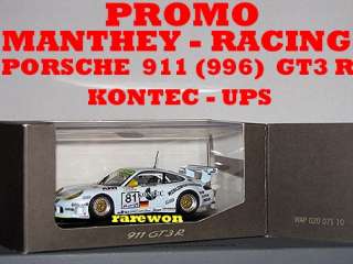 Porsche 911 GT3 R ***MANTHEY RACING*** 1999 Le Mans 1/43 Minichamps 