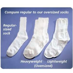  100% Cotton Oversized Socks   Womes Lightweight Anklet, M 