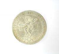 1968 MEXICO SUMMER OLYMPICS 25 PESOS SILVER COIN *  