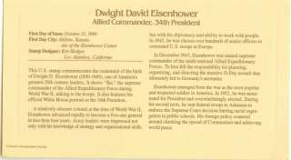 Eisenhower stamp explanation