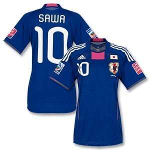 2011 Japan Home Womens World Cup Authentic Players Jersey + Homare 