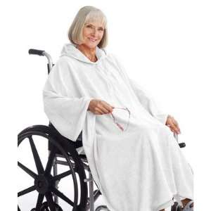   Silverts 0302000 Womens Terry Shower Cape Color White Baby