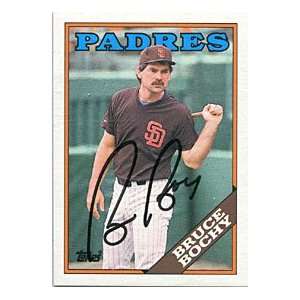  Bruce Bochy Autographed/Signed 1988 Topps Card Sports 